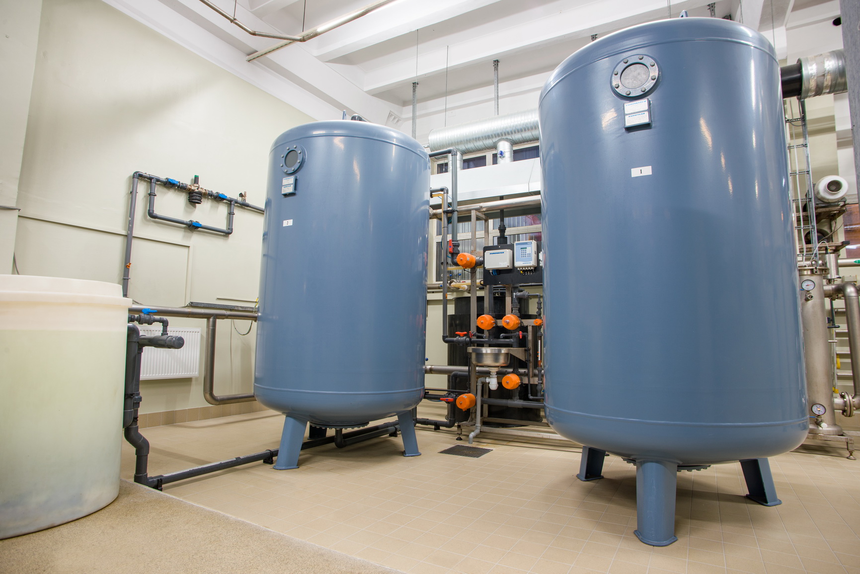 Water treatment plant installation for brewery