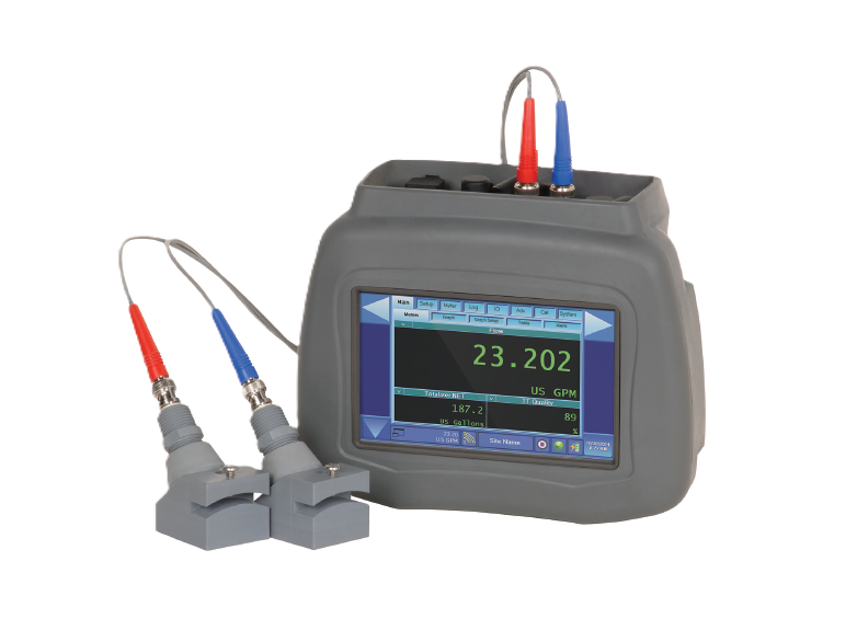 Dynasonics DXN Portable hybrid ultrasonic flow meter for fluids