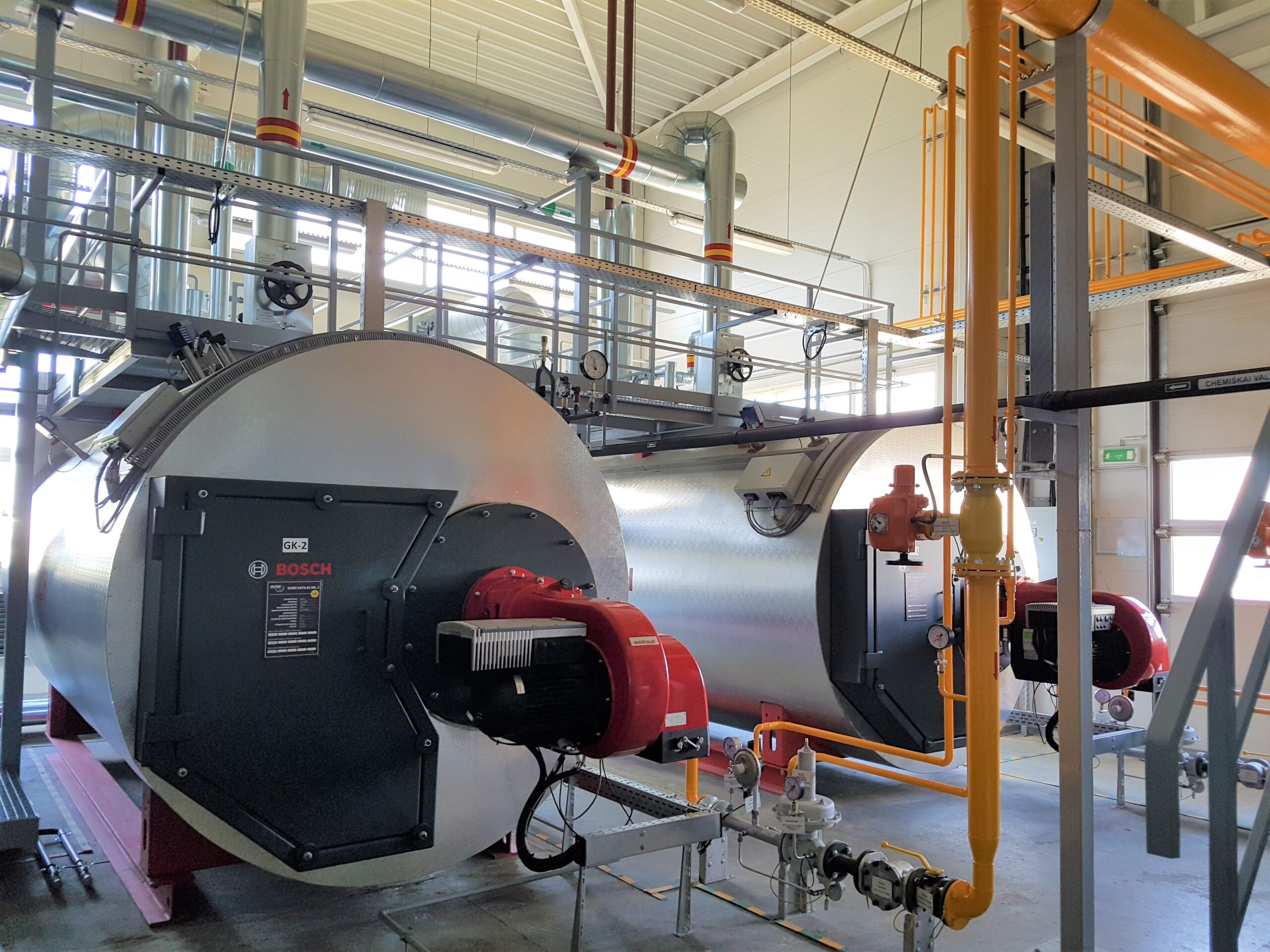Steam boiler house solution 2×6.3 t/h for oil industry
