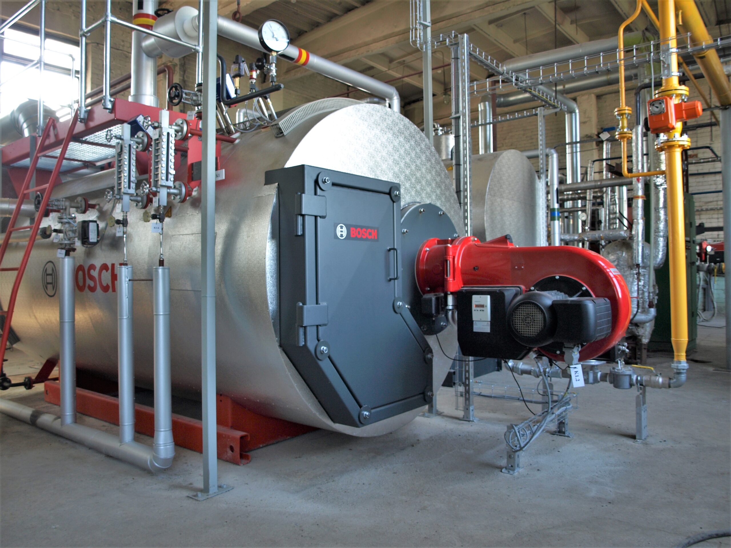 Steam boiler house 3.2 t/h for construction industry