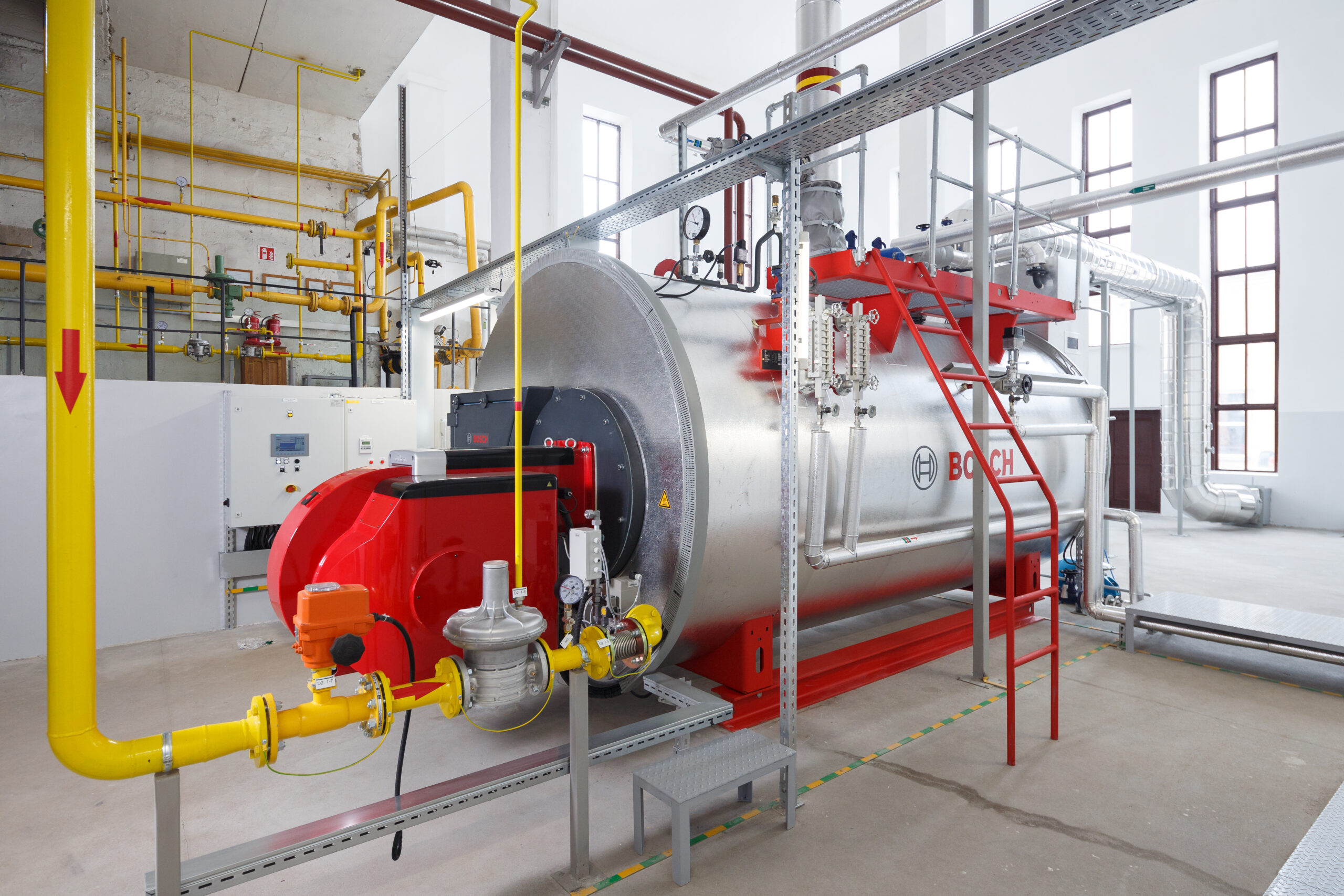Steam boiler house 5.0 t/h for textile industry