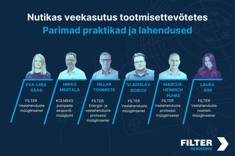 FILTER Akadeemia seminar 10 aprill 2025: Nutikas veekasutus tootmisettevõtetes: parimad praktikad ja lahendused
