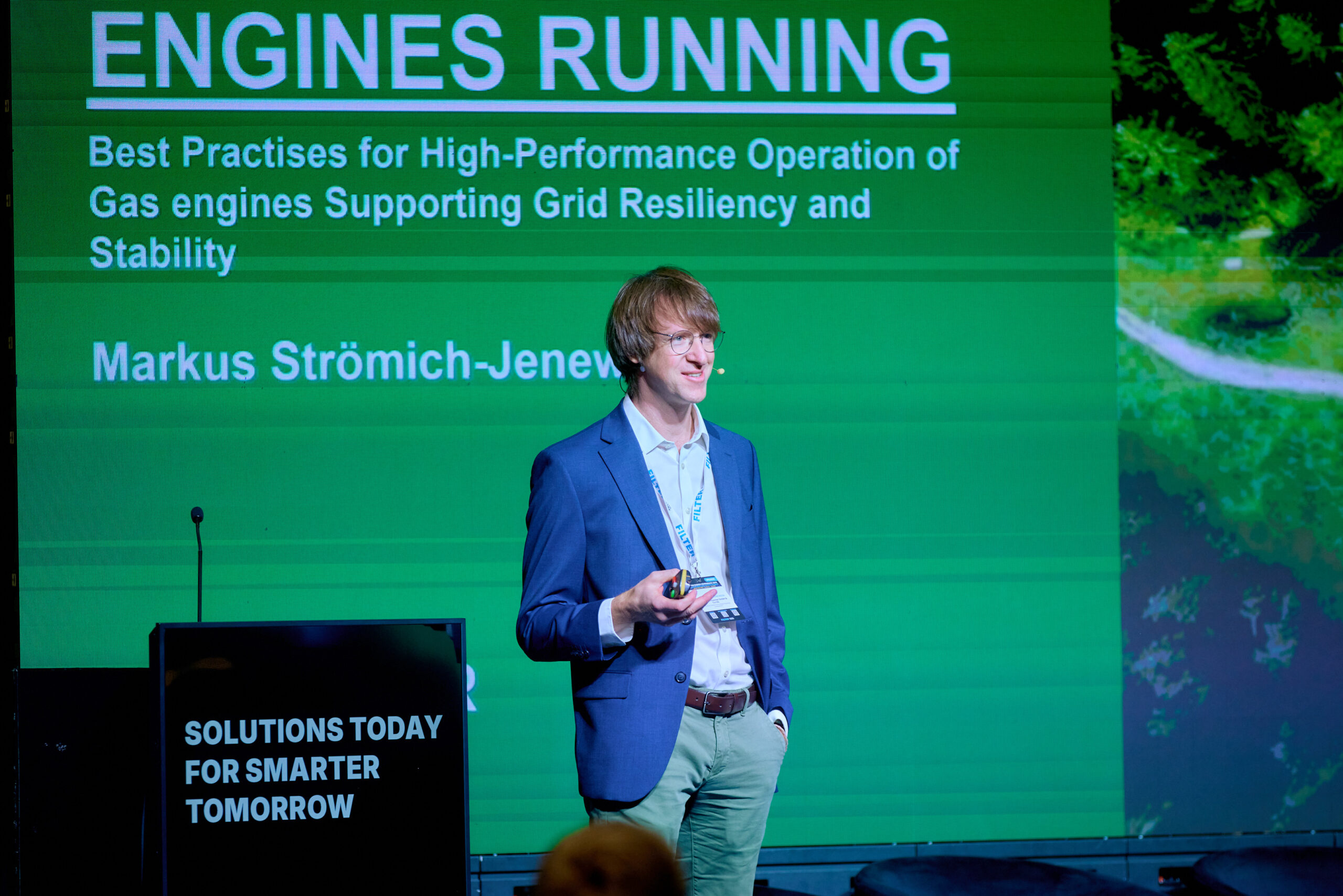Markus Strömich-Jenewein from INNIO Jenbacher at FILTER Energy conference 2025