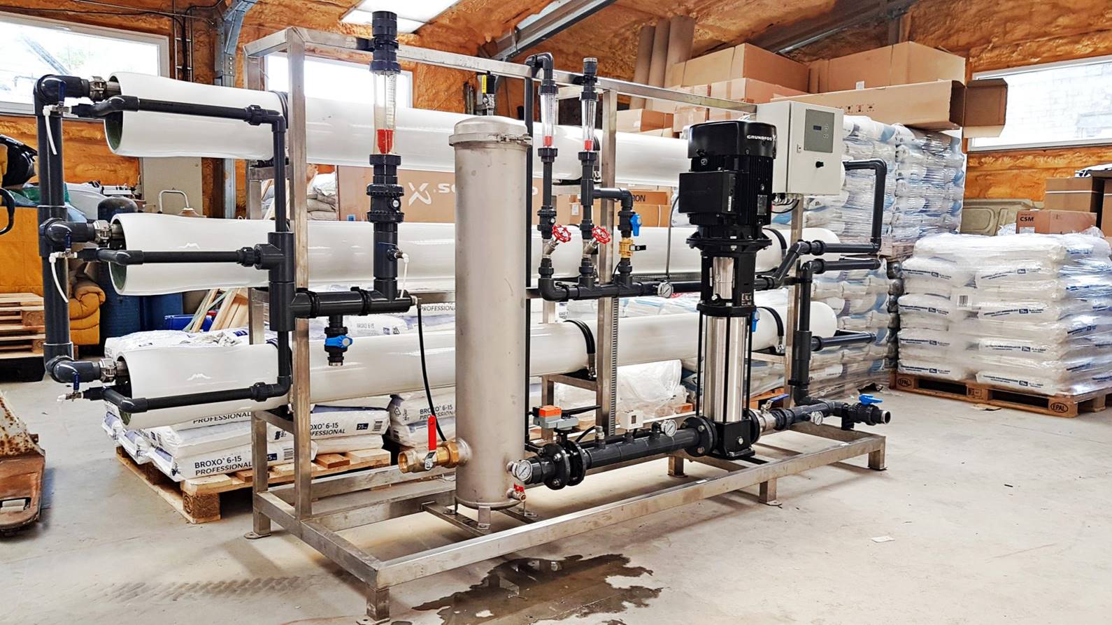 SAVERY industrial RO system Q=10 m3h