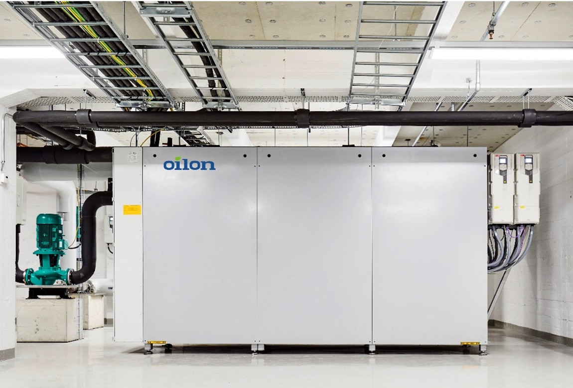 Oilon industrial heat pump for industrial process heating and waste heat recovery